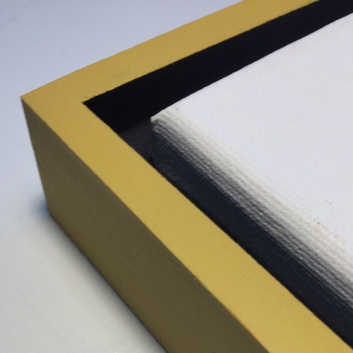 White Custom Wood Floating Frames 3/4 Deep Canvas Etsy