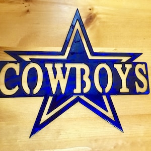 Dallas Cowboys Sign/Dallas Cowboys Logo/Dallas Cowboys Gift/Custom Metal Signs/Metal Wall Hanging/Dallas Cowboys Décor/Dallas Cowboys