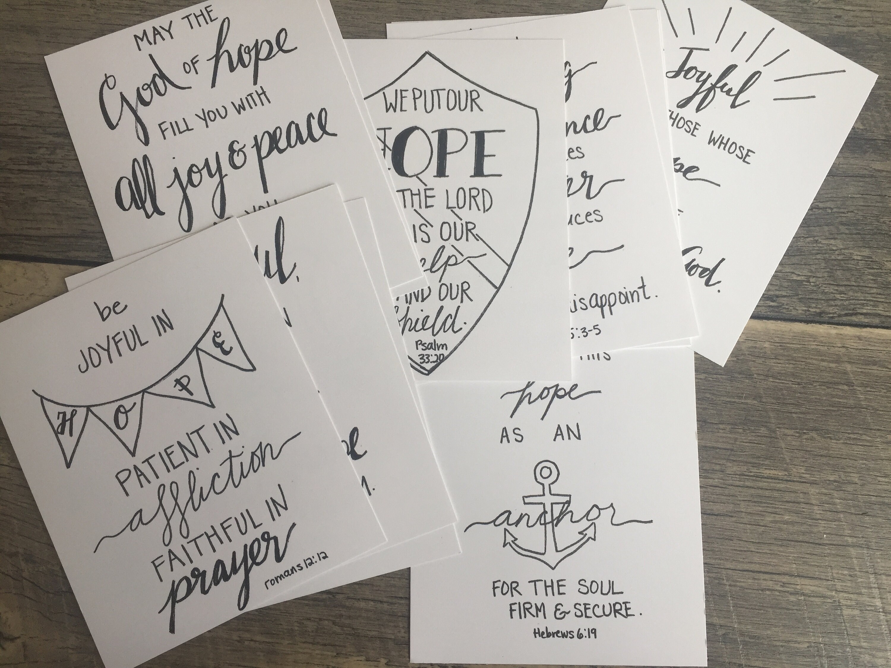 Mini Verse Cards with Easel Etsy