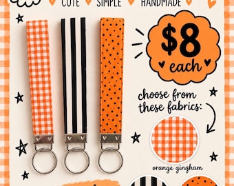 Fall wristlet keychains