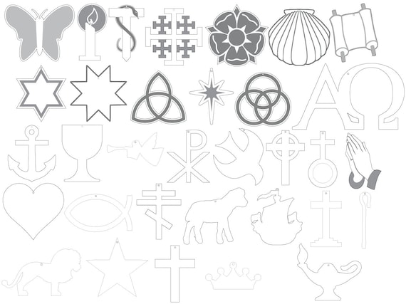Christmon Tree Vector Symbols SVG for Lasercutters, CNC and Scroll Saws