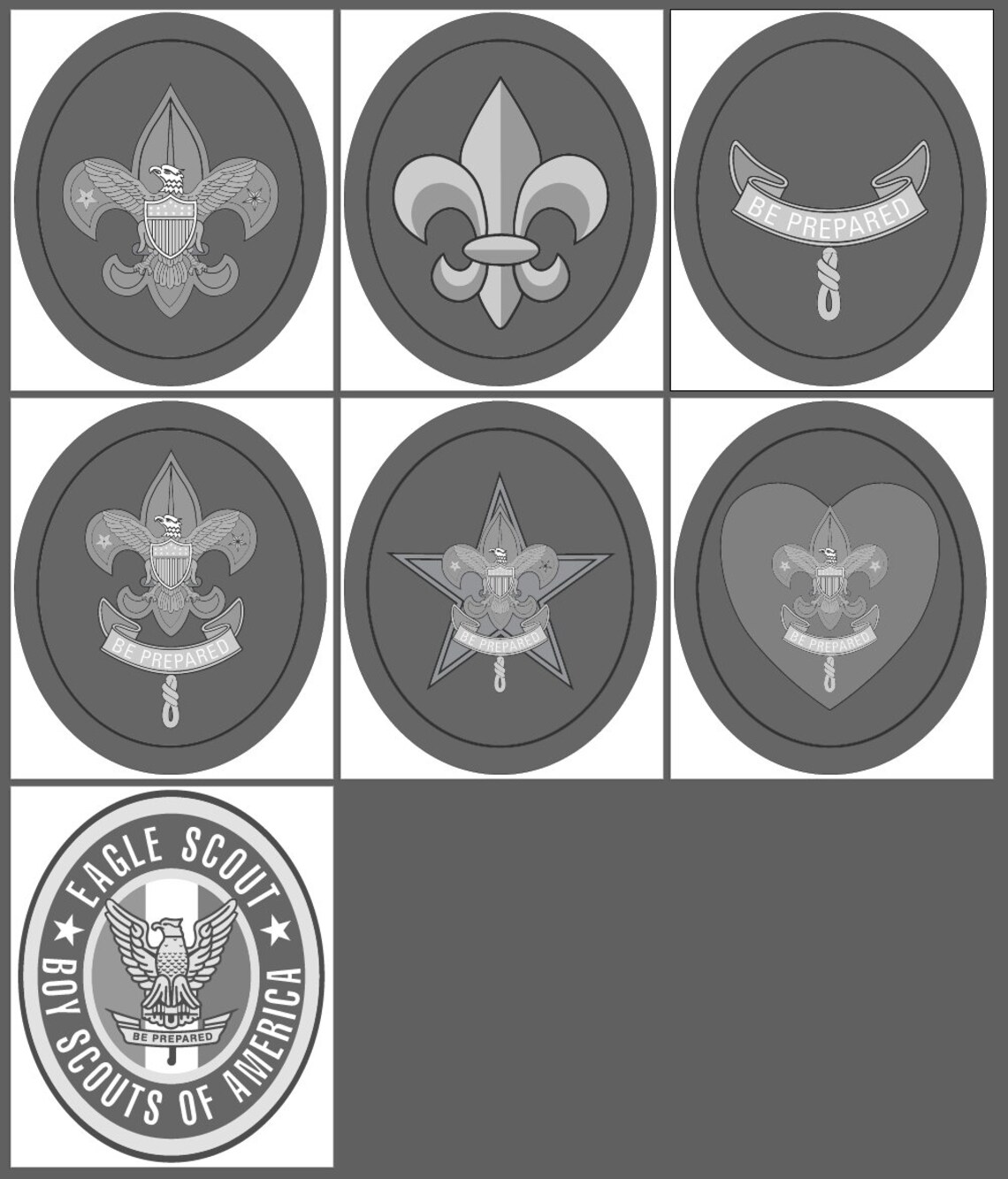 Scout Ranks SVG Vector Art for Laser or CNC Etsy