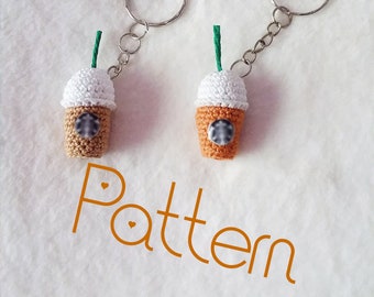 GEHAAKT PATROON Frappuccino sleutelhanger