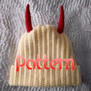 Crochet Pattern Fiend Girl Hat