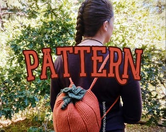 Crochet Pumpkin Cinch Bag Pattern