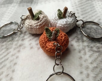 Mini Rustieke Pompoen Sleutelhanger