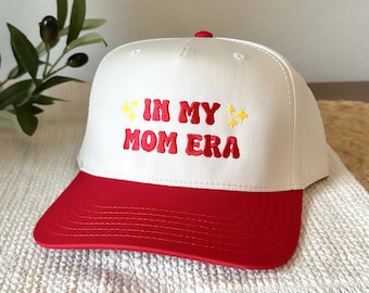 In My Mom Era Hat, Embroidered Mom Hat, Custom Mom Hat, Mom Baseball Cap, In My Mom Era Sparkles, Mother's Day Gift, Gift For New Mom, Mama