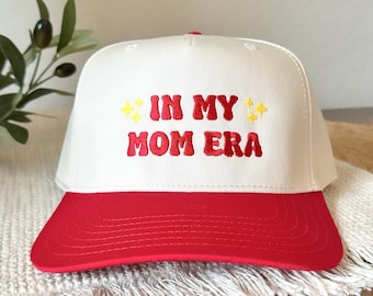 In My Mom Era Hat, Embroidered Mom Hat, Custom Mom Hat, Mom Baseball Cap, In My Mom Era Sparkles, Mother&#39;s Day Gift, Gift For New Mom, Mama