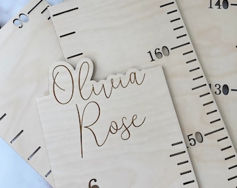 Personalized Wooden Growth Chart Ruler | Growth Measuring Stick | Milestone Wall Growth Ruler | Kids Measurement Chart | Height Measure Sign