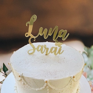 Cake Topper Personalized Name Birthday Cake Decoration Acrylic Gold Cake Topper Wooden Name Cake Topper Custom Text Cake Topper Cake Decor