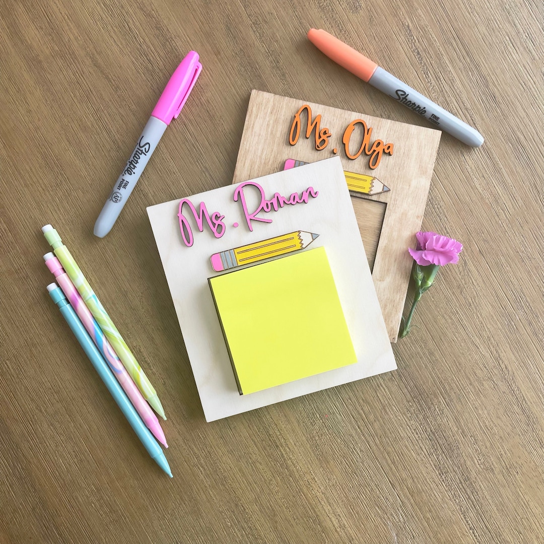 Personalized Sticky Notes Holder Postit Notes Pad Sticky Note