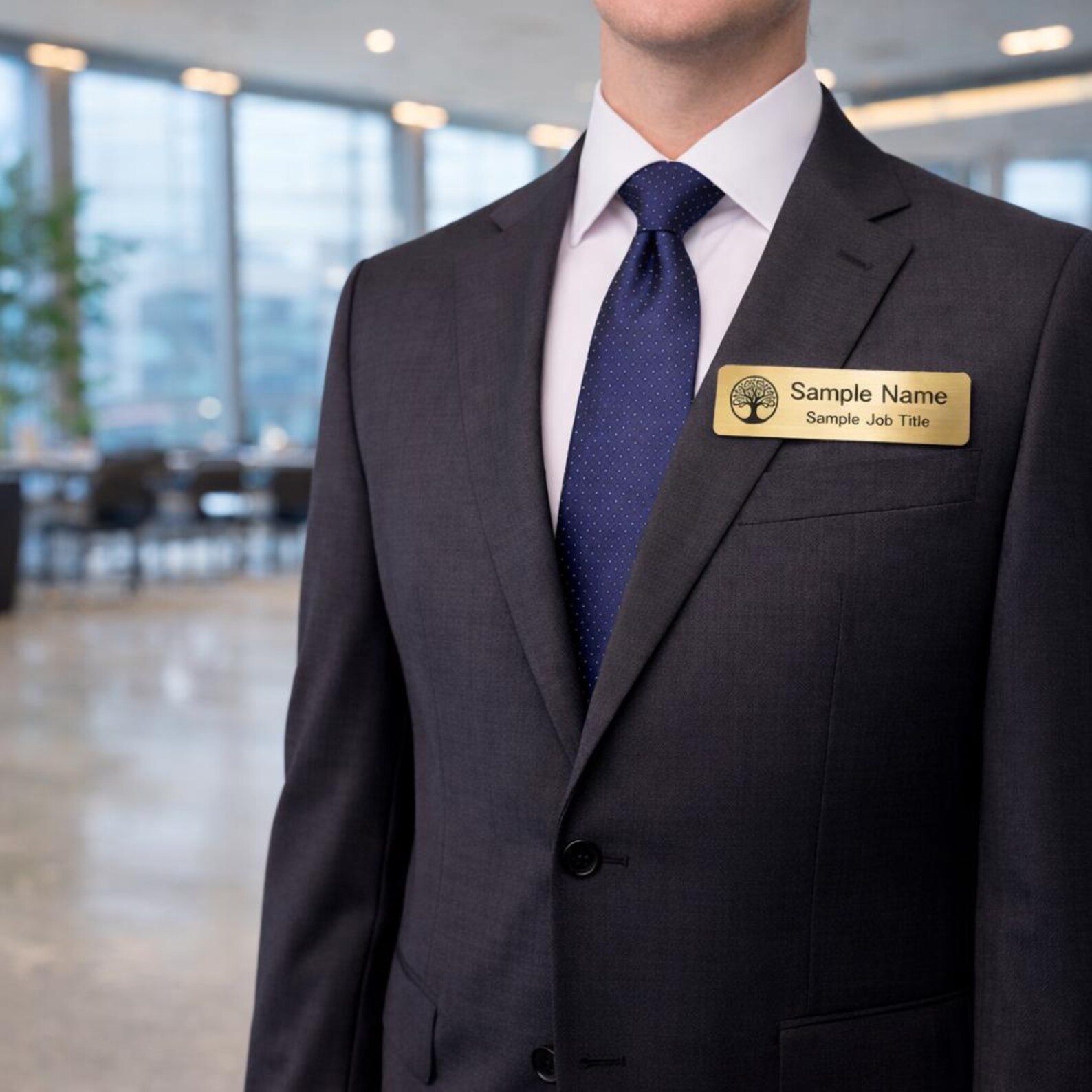 Work Name Tags Custom Magnetic Name Tag Personalized Name Badge Engraved Plastic ...