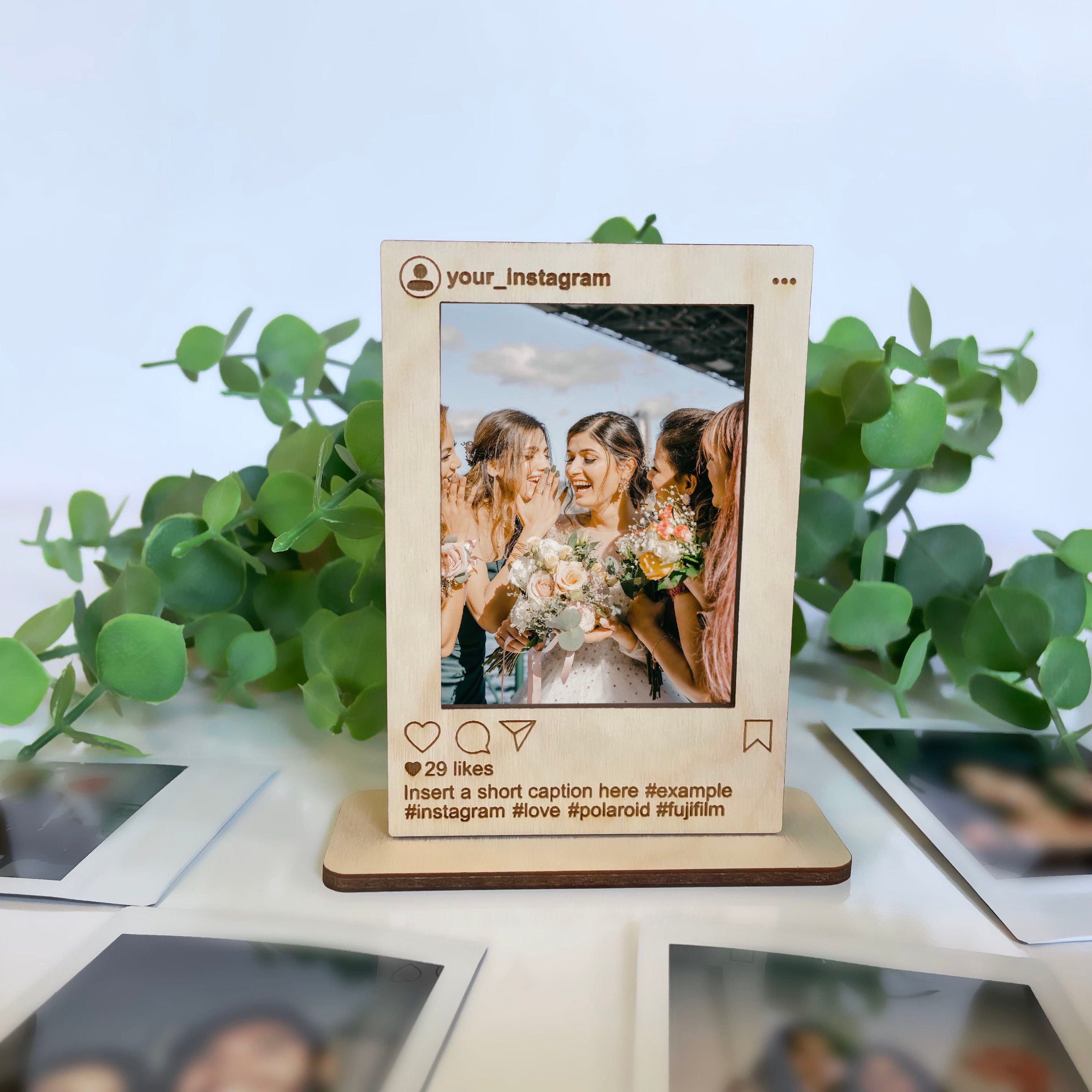 Personalized Instagram Picture Frame, Fujifilm Photo Frame, Film