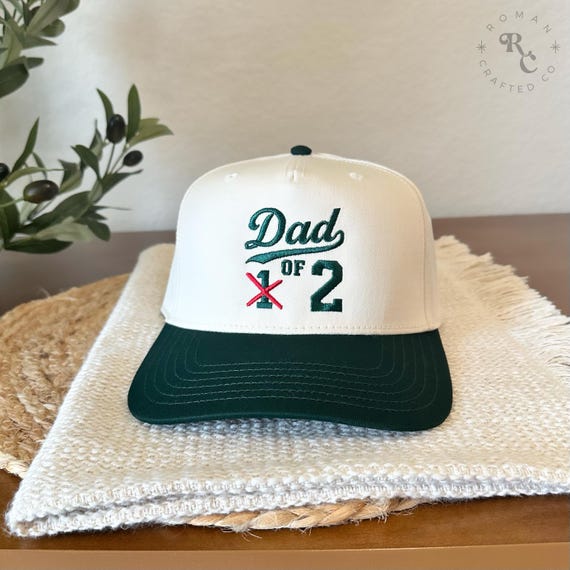 Funny Dad Hat, Custom Dad Hat, Dad of 1 2 3 Hat, Pregnancy Reveal Gift for Husband, New Dad Gift, Father's Day Gift, Dad Cap, Dad Life Hat
