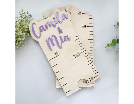 Personalized Kids Wooden Growth Chart | Height Chart Ruler | Wood Growth Ruler | Measuring Stick | Family Growth Chart | Baby Shower Gift