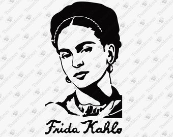 Download Frida Kahlo SVG Frida Face Silhouette Frida Kahlo Art SVG ...