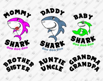 Download Mommy shark svg | Etsy