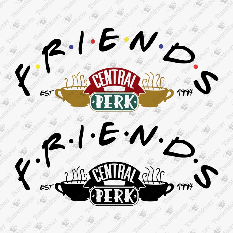 Friends TV Show SVG File Central Perk SVG Vinyl Cut File | Etsy
