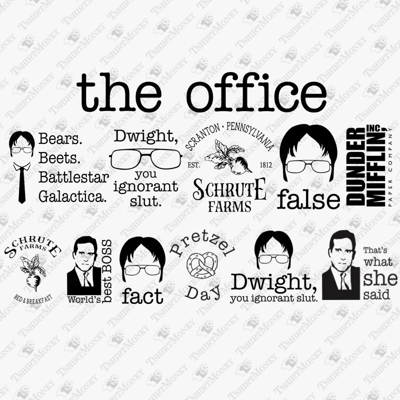 Download The Office Show MEGA SVG Bundle Office TV Series Set Svg ...