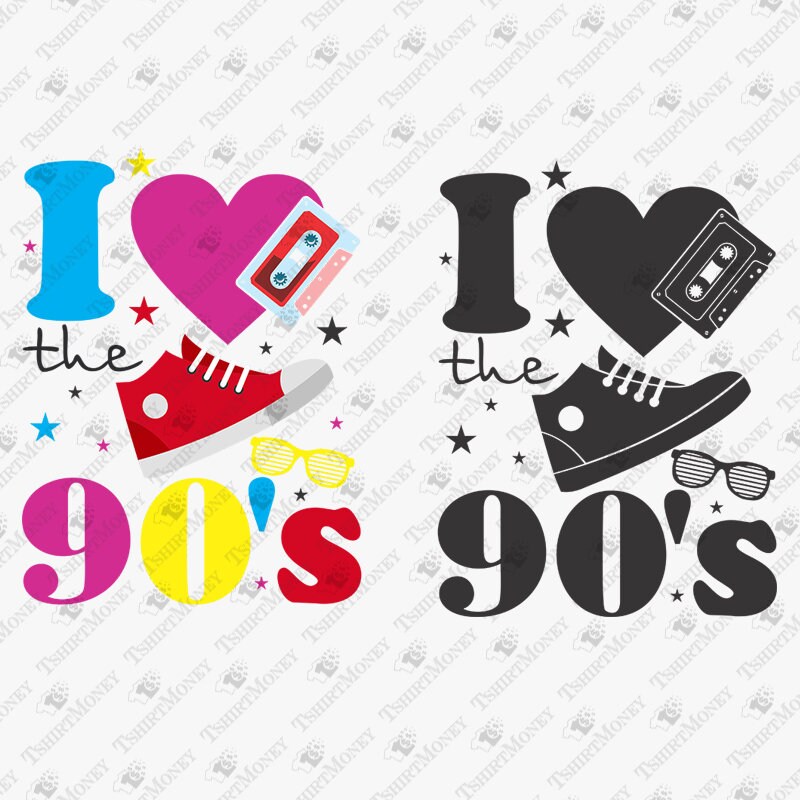 Download I Love The 90s SVG Nineties Svg 90s SVG 1990s SVG Retro | Etsy