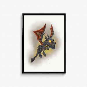 World of Warcraft Baby Deathwing - Digital Print