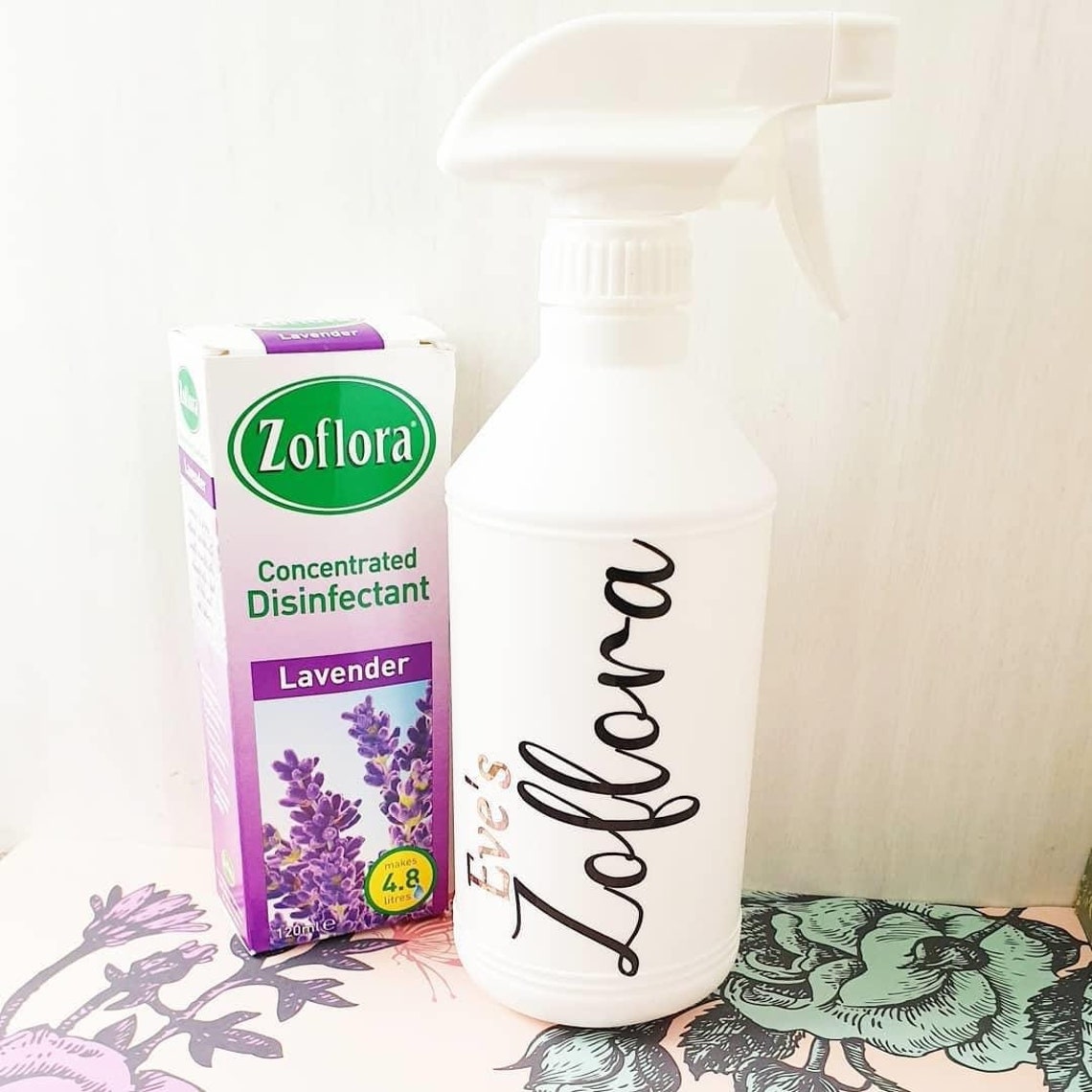 Personalised Zoflora Spray Bottle Mrs Hinch Inspired Etsy