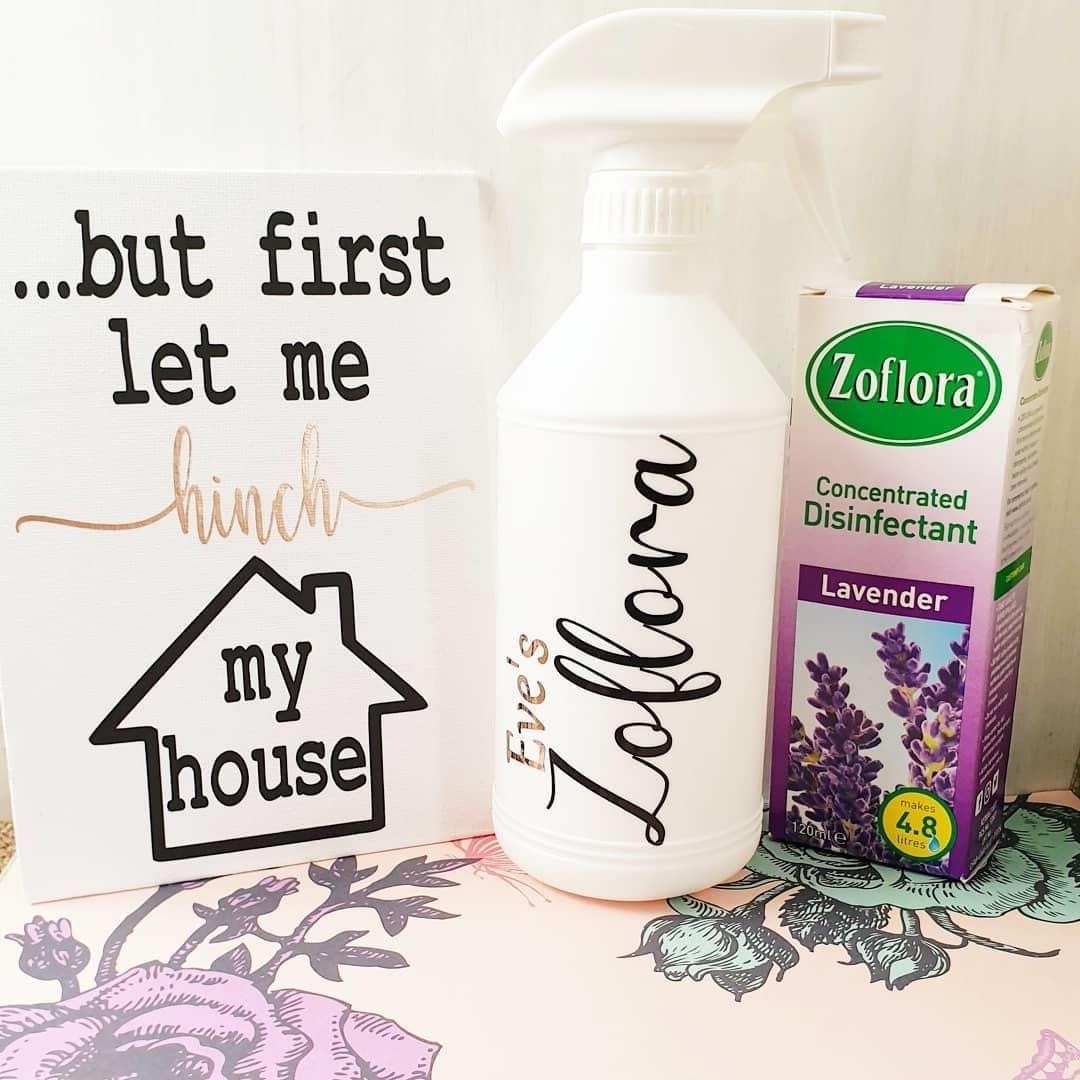 Personalised Zoflora Spray Bottle Mrs Hinch Inspired Etsy
