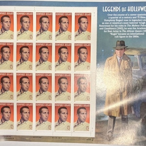 US 32 cent #3152 Humphrey Bogart and few extras Legends of Hollywood Series