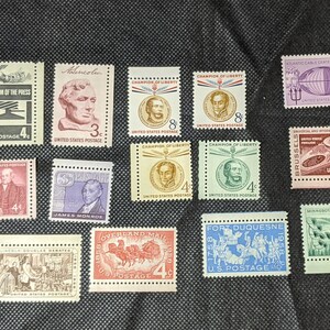1958 21 US Stamps Unhinged Mint Scott 1100-1123 - Etsy