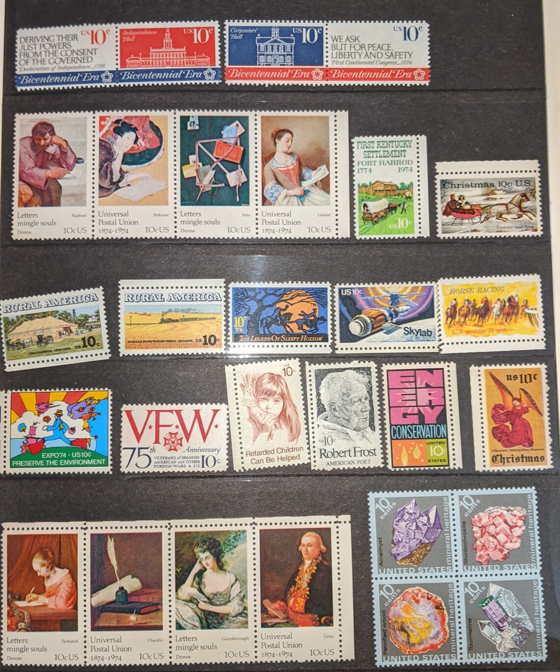 1974 USPS Commemorative Stamp Yearbook New Unhinged SCARCE Etsy