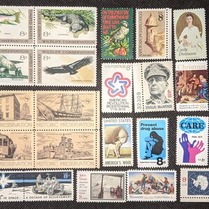 1971 23 US Stamps 8 cent Unhinged Mint 1423-1445