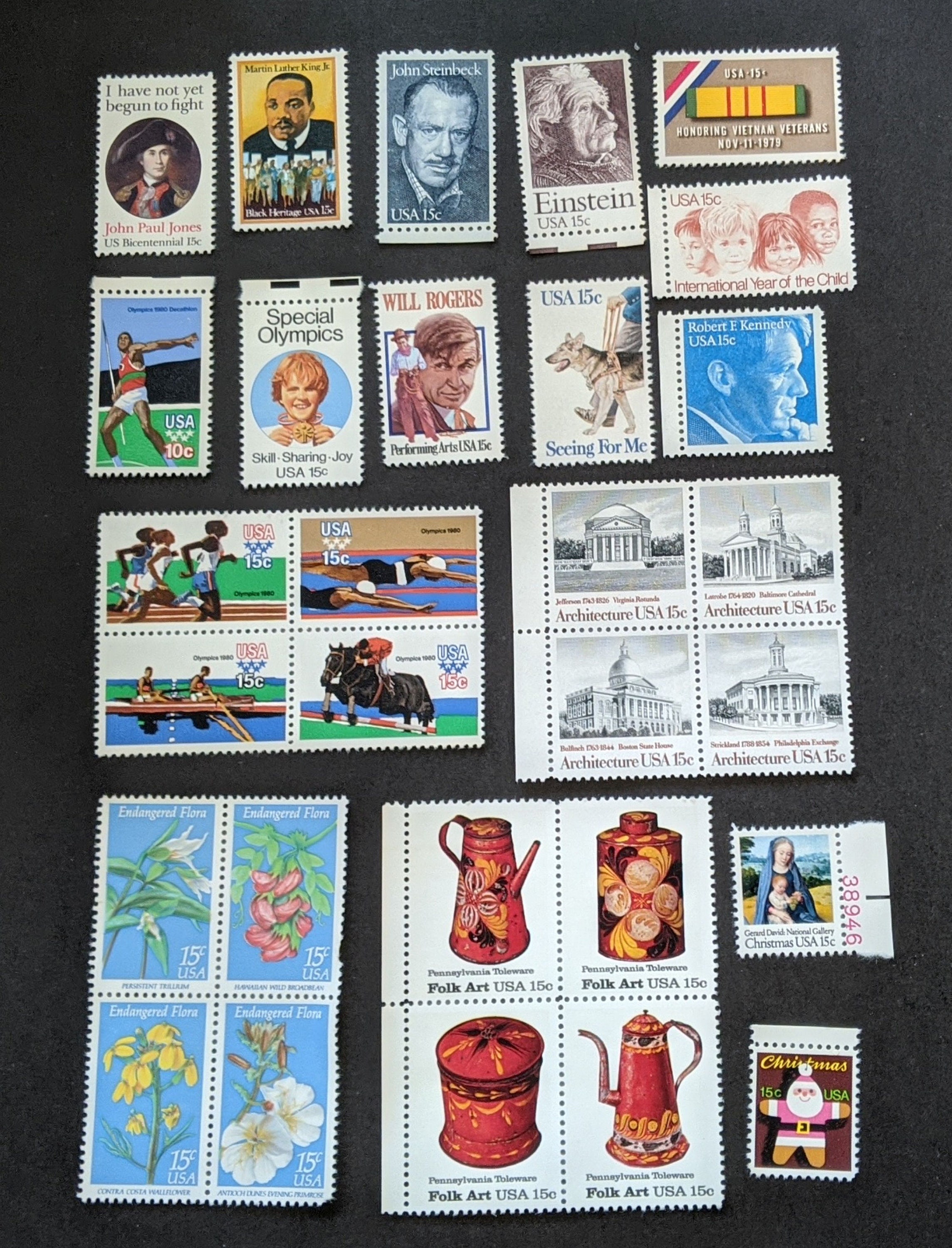 コレクション Limited rare stamps 15 stamps 1979 29 US Stamps 15 Cents Unhinged Mint 1770-1802 - Etsy