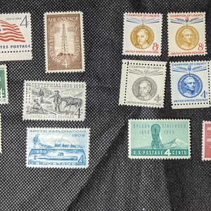 1959 15 US Briefmarken Unhinged Mint Scott 1124-1138