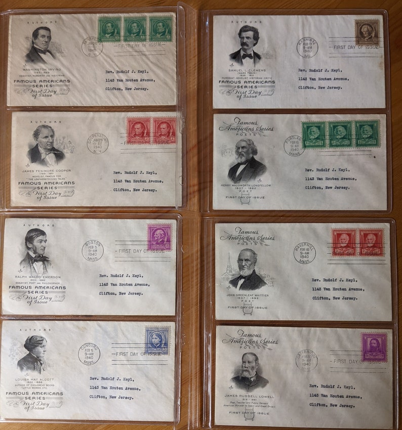 1940 Famous Americans 859-93 FDC Complete Set (35) 1940 Famous Americans 859-93 FDC Complete Set (35)
