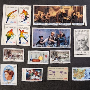 21 ausgehängte 1976 Bicentennial 13 Cent US Briefmarken #1629-1703 Neuwertig