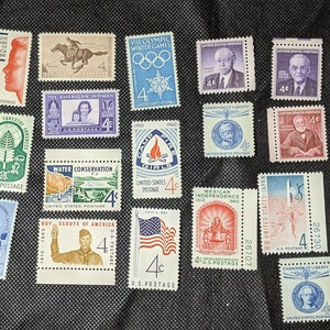 1960 29 US Briefmarken Unhinged Mint Scott 1145-1173