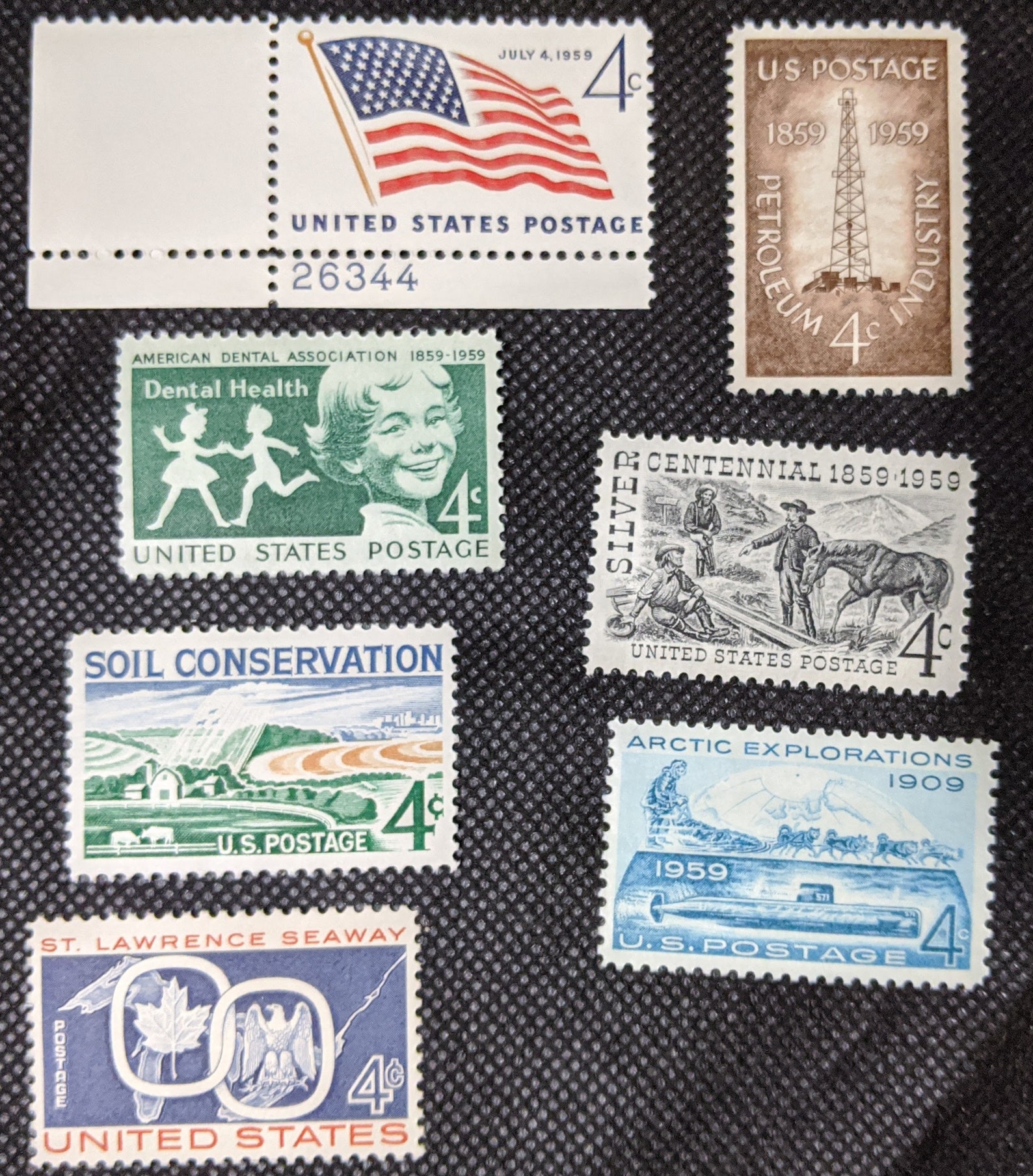 1959 15 US Stamps Unhinged Mint Scott 11241138 Etsy