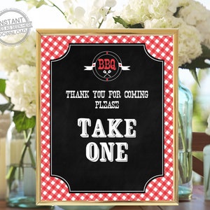 Bebé Q gracias por venir signo, signo de favor de barbacoa, bebé Q por favor tome un signo, signos de ducha de boda, descarga instantánea, tomar un signo, 118