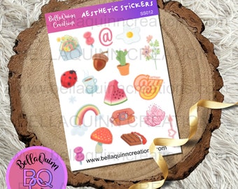 Aesthetic Sticker Set - Planner Sticker Set - Journal Sticker Set - Scrapbook Sticker Set