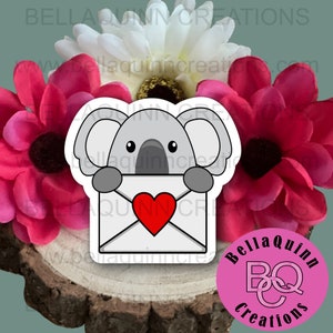 Koala Mail Vinyl Matt Die Cut Sticker - Waterproof Die Cut Sticker - Animal Vinyl Sticker