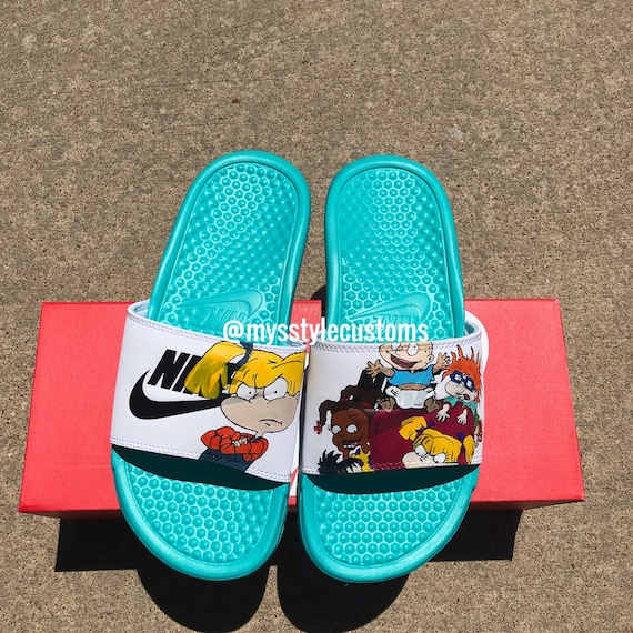 custom nike slides mens