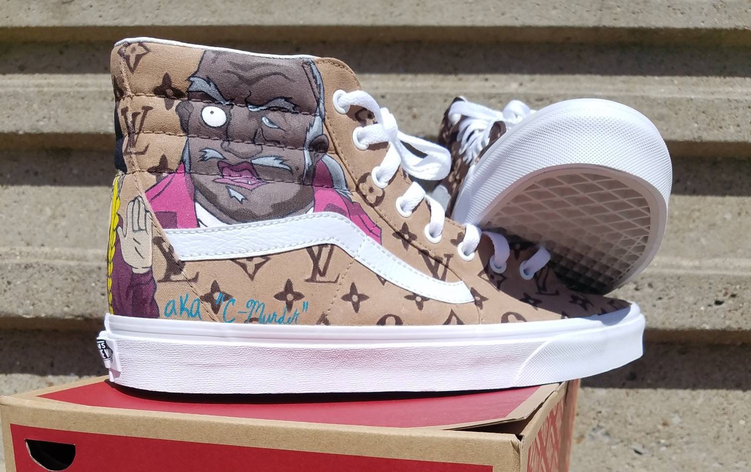 Custom Vans High top Vans Anime Shoes Vans Shoe art Etsy