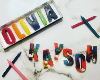 Custom Name Crayons, Personalized Crayons, Crayons, Personalized Gift