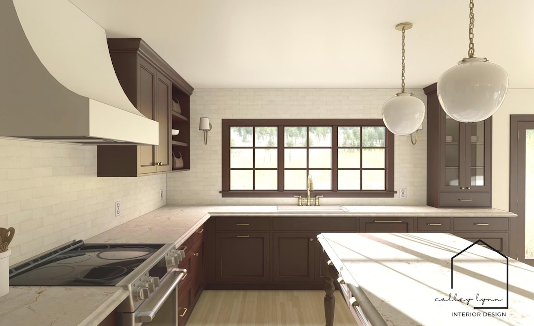 Set Rendering Kitchen Custom Kitchen Rendering for Homeowners & Designers - Etsy