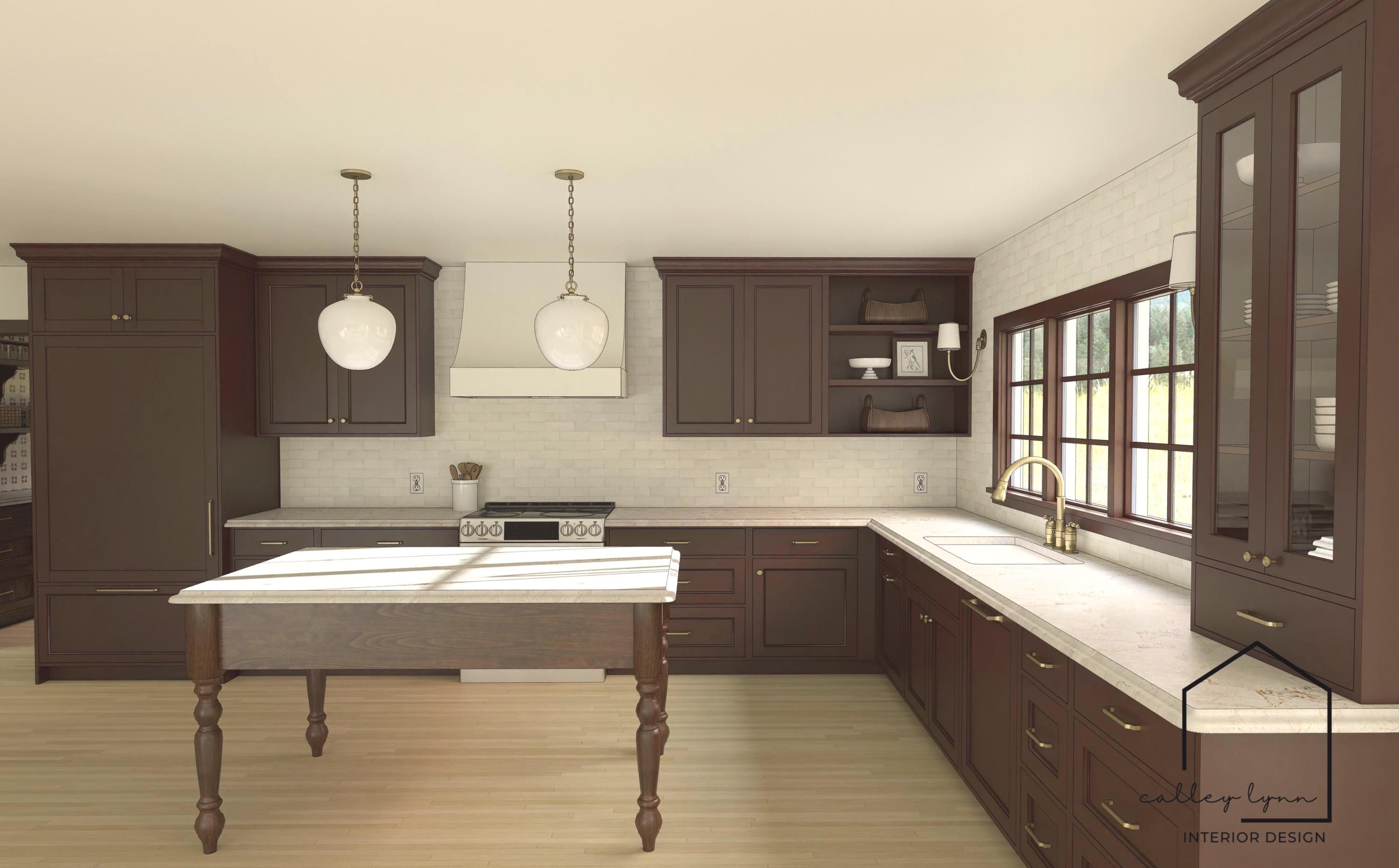 Set Rendering Kitchen Custom Kitchen Rendering for Homeowners & Designers - Etsy