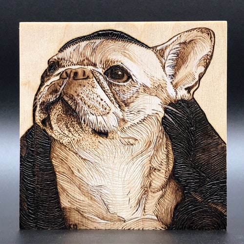 4x4 inch Example Piece hotsell for Wood-burned Pet Portrait, Custom Pet Portrait on Wood, Pet Memorial, Gift for Pet Loss, Burnin Love Art Studio