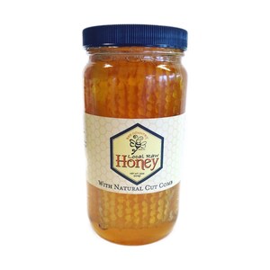 Honeycomb In Raw Honey. NY Light honey with comb pieces within. Pure raw honey 1.5 lbs