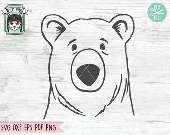Download Bear Face Svg Etsy