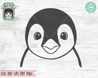 Penguin Face Svg Etsy
