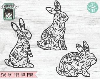 Download Flower Bunny Svg Etsy